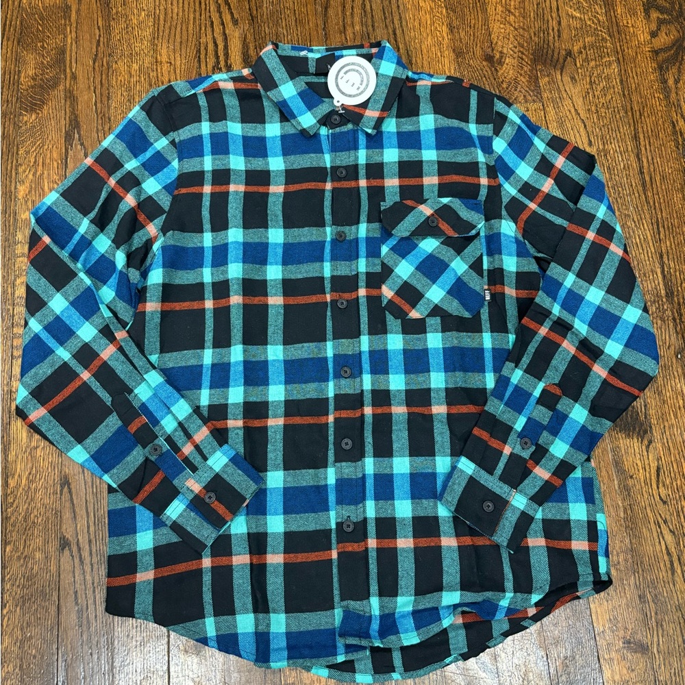 Neff plaid button down size M